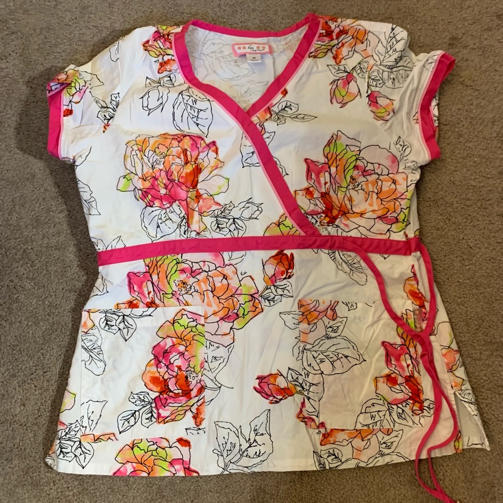 Koi scrub top